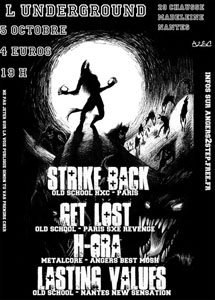 Strike Back + Get Lost + H-Ora + Lasting Values le 05/10/20007 à Nantes